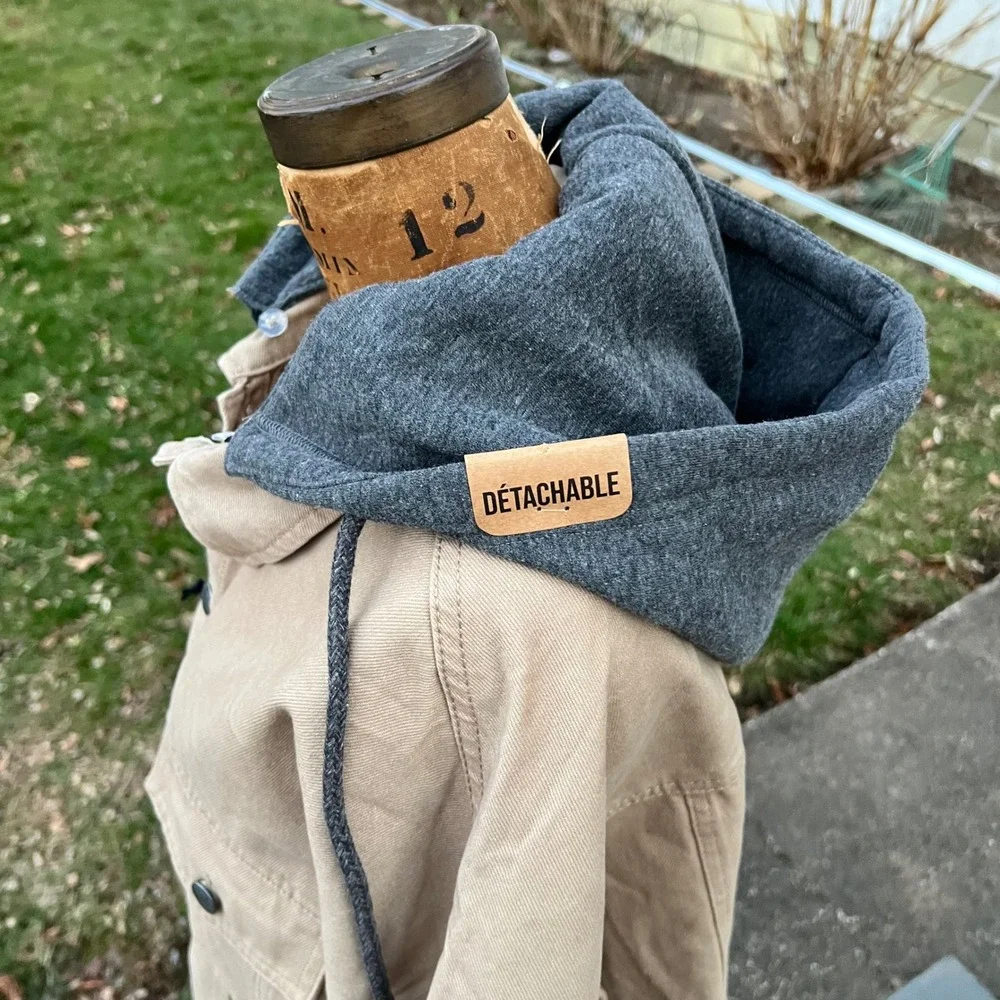 Urban Heritage Men XXL Duck Canvas Barn Jacket‎ NWT Removable Hood Tan Work Coat